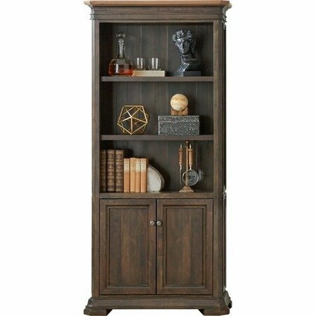 MARTIN FURNITURE Bookcase, Door, Sonoma, 36inx14inx78in, Dark Roast MRTIMSA3678D